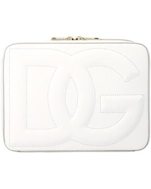 Dolce & Gabbana Leather Camera Bag - White