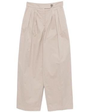Emporio Armani Cotton Trousers - White