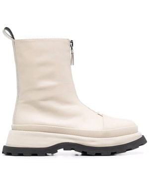 Jil Sander Boston Boots - White