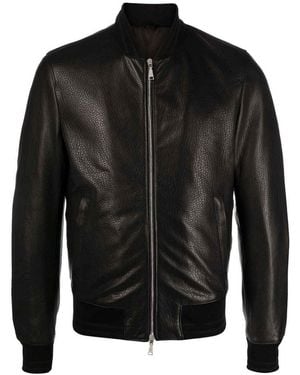 Tagliatore Leather Jacket - Black