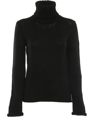 SLOWEAR ZANONE Merino Wool Turtleneck - Black