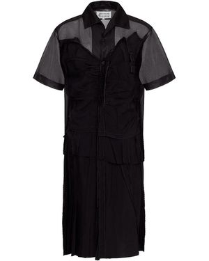 Maison Margiela Midi Polo Dress - Black