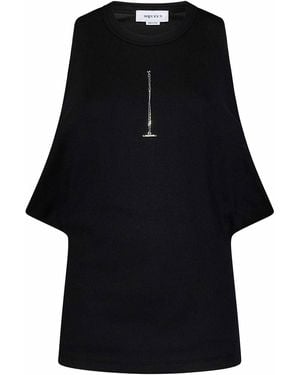 McQueen Top With Round Neckline - Black