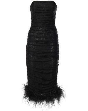 Alberto Audenino Lace Midi Dress - Black