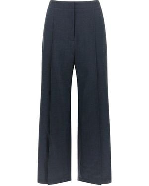 Theory Deep Pleat Pants - Blue