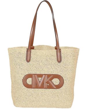 Michael Kors Woven Straw Bag - Natural