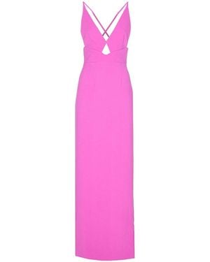 Solace London Milly Backless Dress - Pink