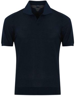 Fedeli Bambu Cotton Polo - Black