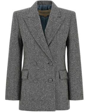 Valentino Garavani Double-Breasted Blazer - Grey