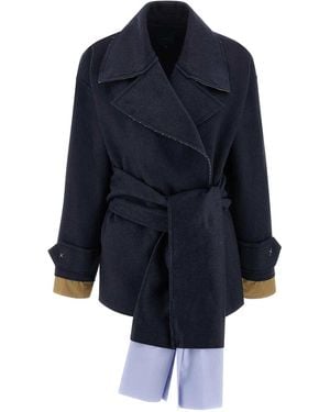 Jejia Cashmere Wool Coat - Blue