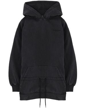 T By Alexander Wang Mini Dress With Hood - Black
