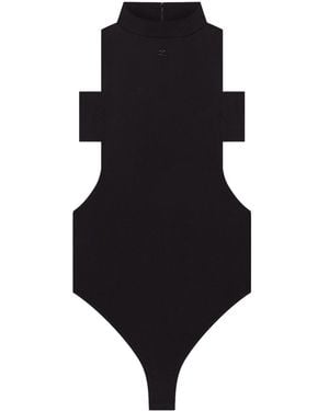 Courreges Body With Raised Neck - Black