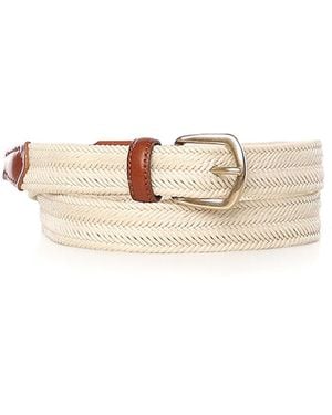 Eleventy Braided Cotton Belt - Natural