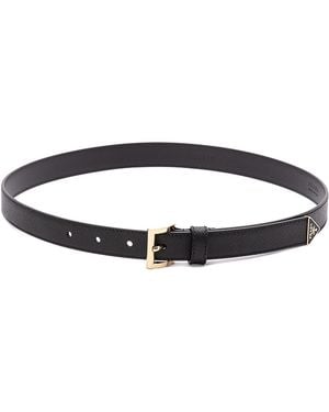 Prada Saffiano Leather Belt - Black