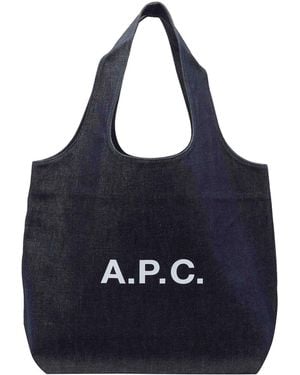 A.P.C. Ninon Tote Bag - Blue