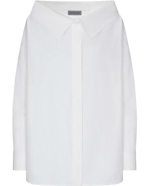 Balenciaga Oversized Stole-Style Shirt - White