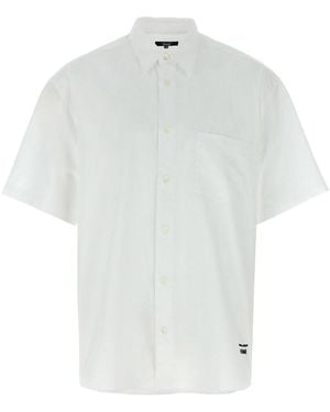Comme Des Garcons Hommes Plus Logo Embroidery Shirt - White