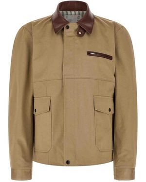 Sacai Blouson Jacket - Brown