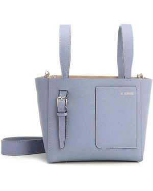 Valextra Micro Bucket Shoulder Bag - Blue