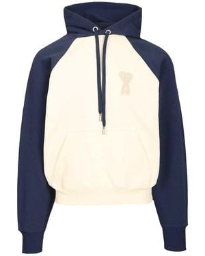 Ami Paris De Coeur Hoodie - Blue