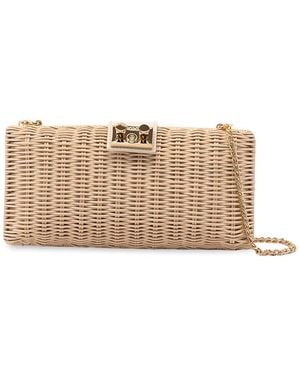 Rodo Wicker Clutch - Natural
