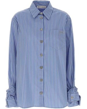 Mach & Mach Jewel Striped Shirt - Blue
