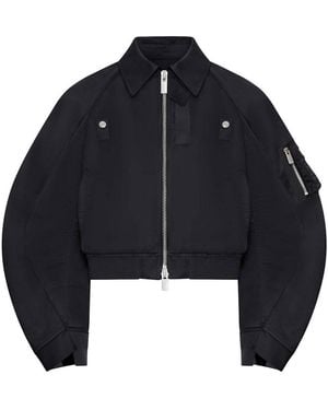 Sacai Cotton Chino X Nylon Twill Blouson - Blue