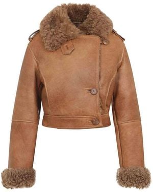 Chloé Leather Jacket - Brown