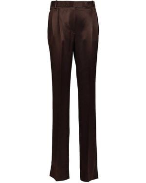 Tom Ford Tailored Silk Pants - Brown