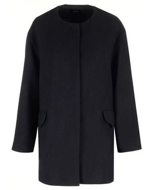 Theory Cappotto Di Lana Riciclato - Blu