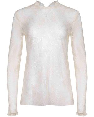 Alberta Ferretti Shirt Made Of Lace - White