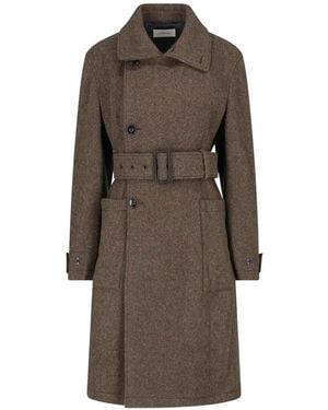 Lemaire Wool Coat - Brown