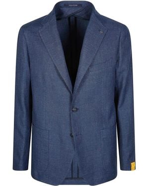 Tagliatore Single-Breasted Linen Cotton - Blue