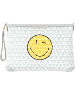 Anya Hindmarch I Am Plastic Bag Clutch - Metallic