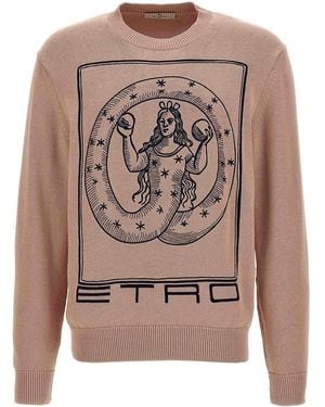 Etro Logo Embroidery Jumper - Pink