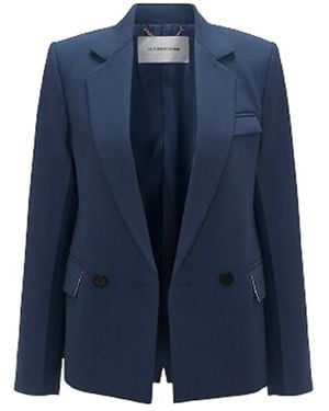 Victoria Beckham Double Breasted Jacket - Blue
