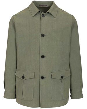 Caruso Dalila Linen Jacket - Green