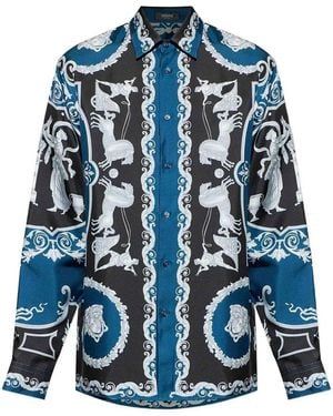 Versace Silk Shirt - Blue