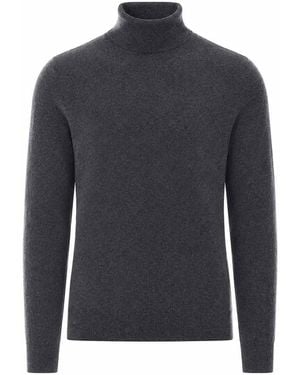 Ballantyne High Neck Jumper - Blue
