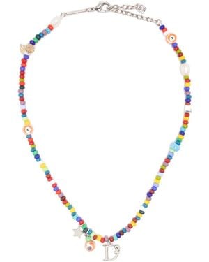 DSquared² Beads And Shells Mix Necklace - Multicolor
