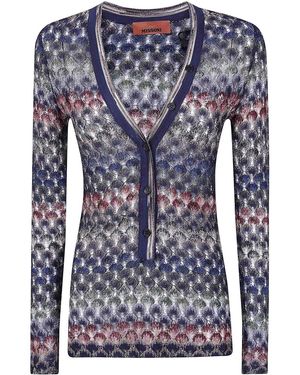 Missoni V-Neck Sweater - Blue