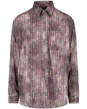 Y. Project Floral Motif Shirt - Brown