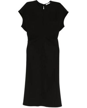 Patrizia Pepe Fluid Midi Dress - Black