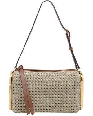 Marc Jacobs Champagne Crochet Scene Small Shoulder Bag - Metallic