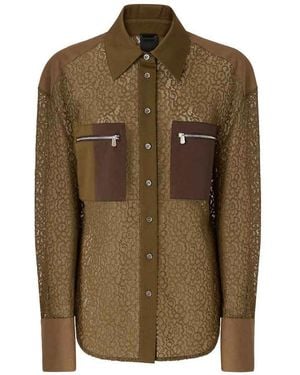 Pinko Semi-Sheer Magliocco Shirt - Green