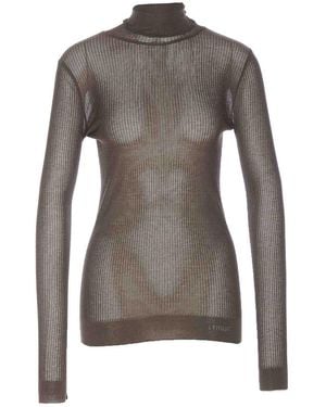 Lemaire Seamless High Neck Top - Gray