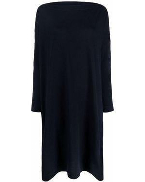 Daniela Gregis Wool Flared Knitted Dress - Blue