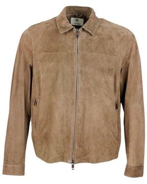 KIRED Zipped Polo Collar Jacket - Natural