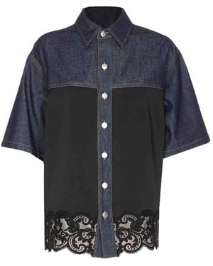 Stella McCartney Embroidered Denim Shirt - Blue