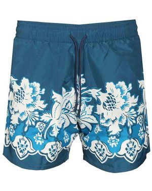 Etro Nylon Swim Shorts - Blue